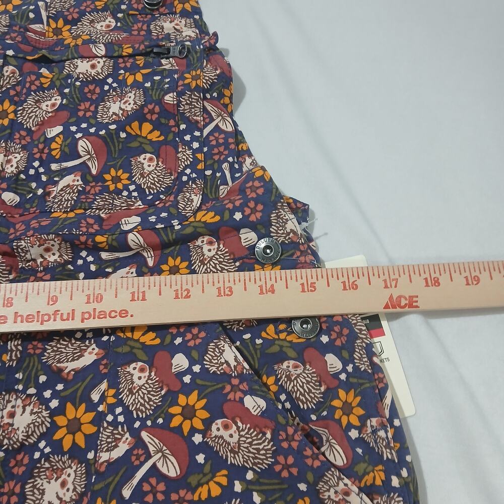 DULUTH TRADING Heirloom Gardening Bib Overalls XXS x 33 NWT Hedgehog Mushroom - Picture 14 of 16